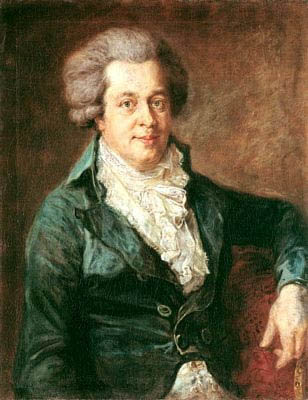 mozart - picture of one of the biggest geniuses in the History of Music.