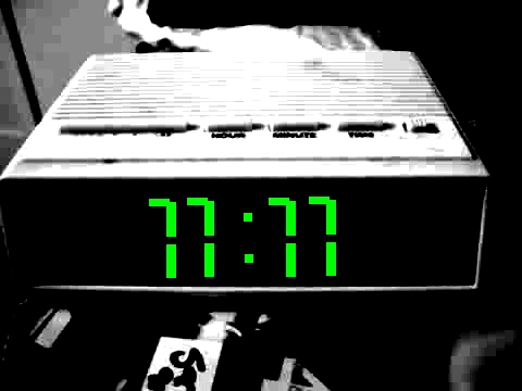 11:11 clock - this is an image I altered to say 11:11 because you have to make a wish at that time. try it!