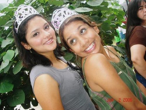 My daughter Janet - Janet (one on the left) when she graduated from High School and her cousin Christina.