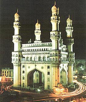 charminar - in one word .....charminar represents hyderabad.