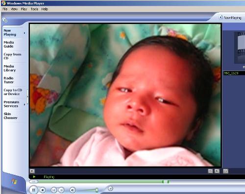 Video screenshot - Screenshot of a video taken with a Canon A530 Camera