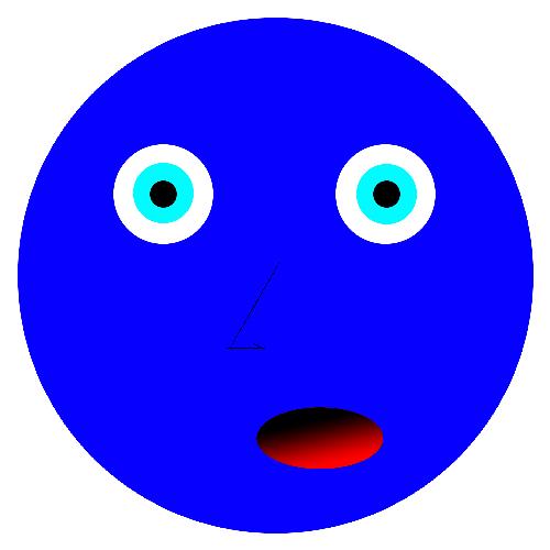 huh face - Huh smiley blue face