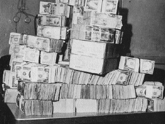 money - A pile of cash.