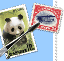 Stamp Collecting - Korean and American stamps