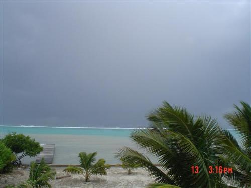 Waves breaking on the Reef - Belize is home to the second largest Barrier Reef in the world. This is a picture of waves breaking on the reef off the island of Ambergris Caye, Belize.