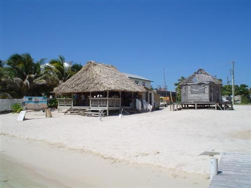 Favorite Watering Hole in Belize - This is a picture of BC's Bar, the faorite watering hole of the expats on ambergris Caye, Belize.