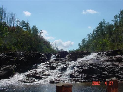 Water falls in Belize - Water Falls near Pine Ridge in Belize.