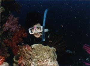 scuba dive - me in the most beautiful water of Thailand' Similan Island'