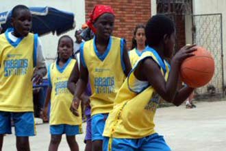 basketball - playing basketball