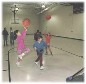 basketball - playing basketball