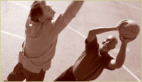 basketball - playing basketball