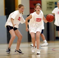 basketball - playing basketball