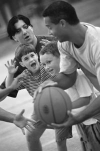 basketball - playing basketball