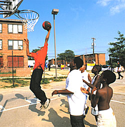 basketball - playing basketball