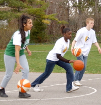 basketball - playing basketball