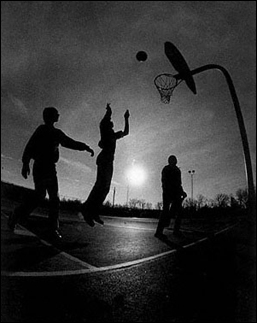 basketball - playing basketball