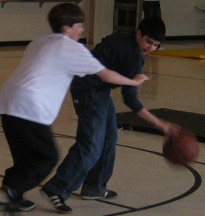 basketball - playing basketball