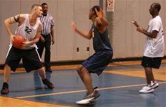 basketball - playing basketball