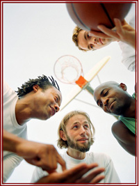 basketball - playing basketball