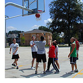 basketball - playing basketball