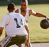 basketball - playing basketball