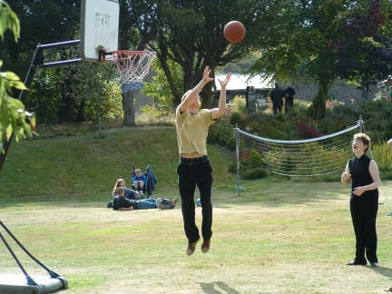 basketball - playing basketball