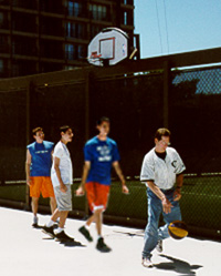 basketball - playing basketball