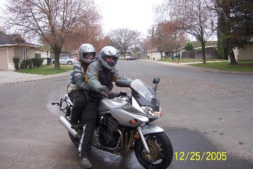 Riding - Me and my uncle on a honda!!