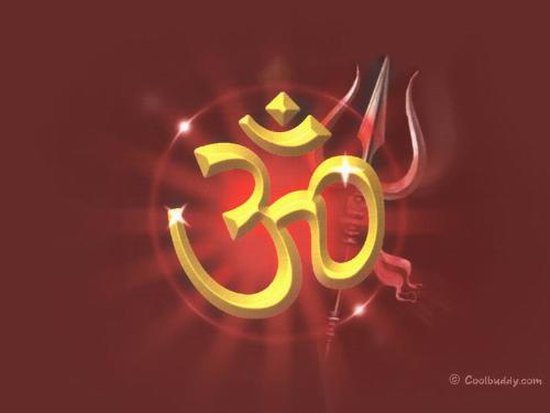 om - This is very special symbol in hindusim.

It include all god.