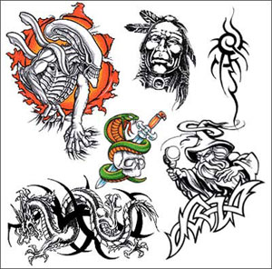 Pictures of Tattoos - Tattoos from a German website.