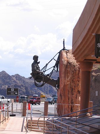 The gift Shop at the Hoover Dam - The gift shop at the Hoover Dam has a giant dam working suspended to to the side of it. I thought it looked pretty cool.