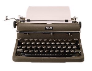 old fashioned typewriter - this is an old fashioned typewriter, the likes of which you'll be hard pressed to find in any office today except under glass as a relic of the past.