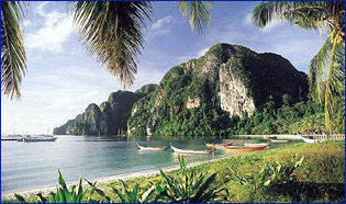 Thailand - Thai mountains and beach