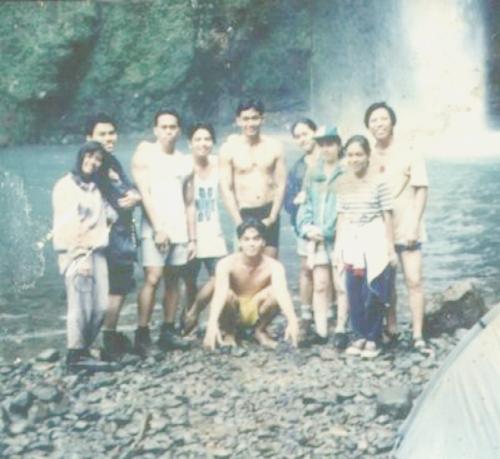 Mt. Banahaw - In front of the waterfalls in Mt. Banahaw