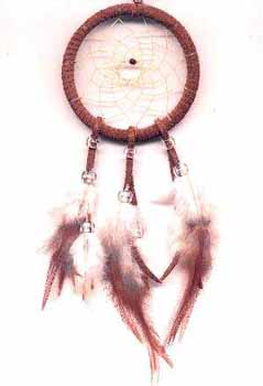 Dreamcatcher - It is said that a dreamcatcher when hang over the head of the sleeper will filter our dreams and nightmares. It will allow the good dreams to pass through the center of the web while entangling the nightmares in its net so it stays there and does not go to the sleeper until it disappears when the sunrise comes.
