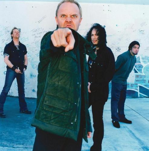 Metallica - The new line up of the band with he bassist Robert Trujillo.