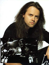Lars Ulrich - The drummer of Metallica and the founder of the band.