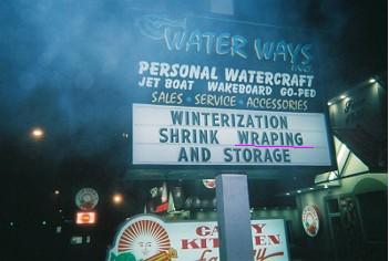 A funny sign - We saw this sign as we were walking from our motel to a club. Read it carefully and it is quite amusing.