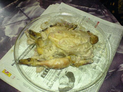 Roasted Chicken - Whole Chicken roasted in home.