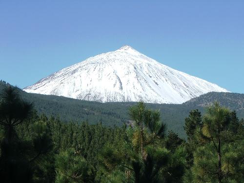 Snow on Teide - Snow on Mount Teide, Feb 2005