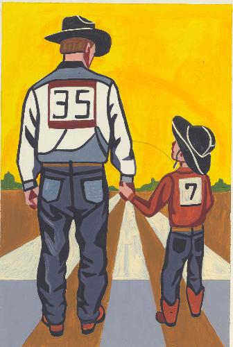 father and son - a touching picture of a father and his son