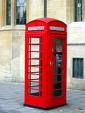 Old Fashioned Red Phone Box - Picture of the old fashioned red phone boxes that used to be popular in the UK.