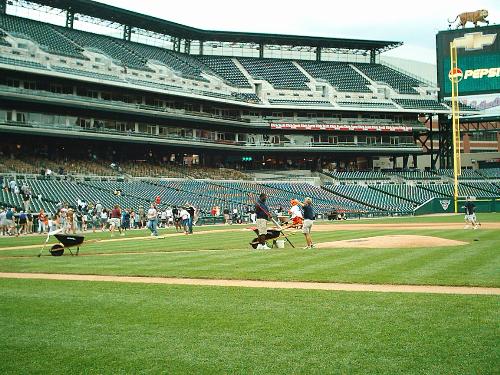 Comerica Park Stadium - The Detroit Tiger's new stadium.