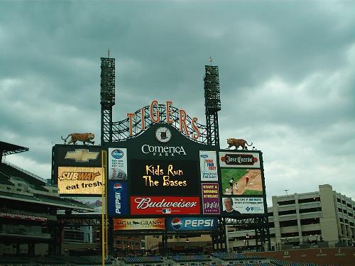 Detroit Tigers scoreboard - Detroit Tigers scoreboard.