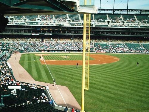 Detroit Tiger infield - Infield at Comerica Park :)