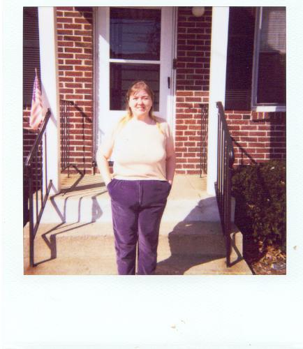 chilling out front - pic of me standing out front of my house back home