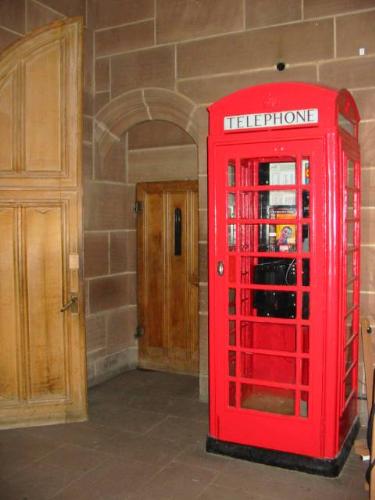 Liverpool Cathedral Phone Box - These are a dying breed! This one is inside the Liverpool Cathedral and is still fully functional!