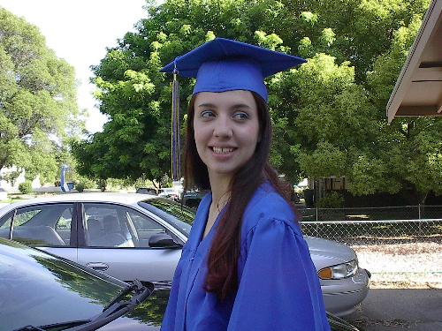 Emily Carroil, daughter - High school graduation, 2002.