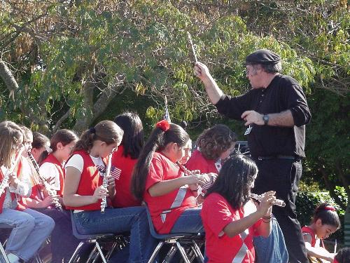 Bransford Elemenatry School band, 2003 - In Veterans Day Parade, Fairfield, Calif.