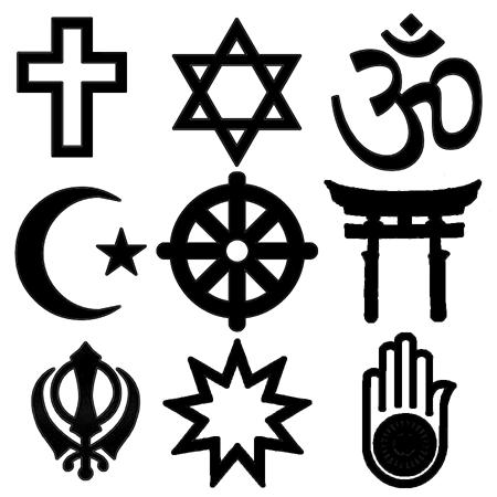 religious symbols - a series of religious symbold from diffrent cultures